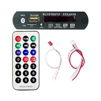 12v mp3 bluetooth dekodavimo kortelės moduliui su SD/USB/FM kortelės lizdu/M011 nuotolinio dekodavimo plokštės moduliu