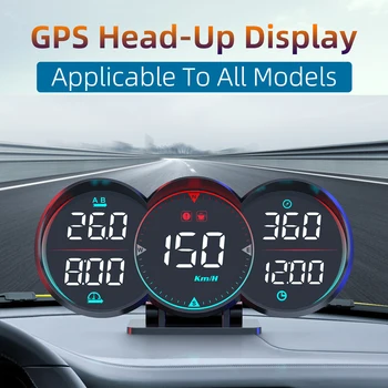 Hud Head Up Ekranas Automobilių priedai Naujovė Automatinis skaitmeninis GPS spidometras Odometro greičio viršijimas Aliarmas Nuovargis Vairavimo elektronika