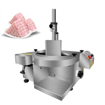 Komercinė mėsos pjaustyklė Nerūdijančio plieno elektrinė didelės galios šviežios mėsos pjaustymo mašina