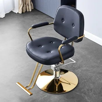 Modern Luxury Salon Chair Barbershop Personalized Portable Hairdressing Salon Chair Beauty Barber Cadeira Komerciniai baldai
