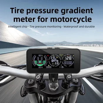 Motociklų GPS padangų slėgio monitorius Spidometras F3 