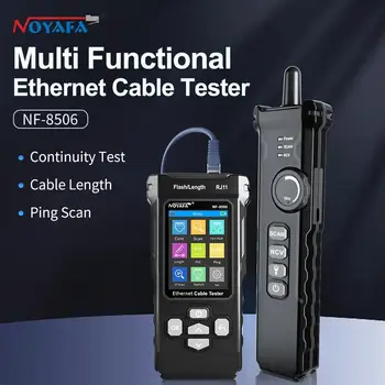 NOYAFA NF-8506 tinklo kabelių testeris palaiko PING testą / IP nuskaitymą / tinklo prievado greitį Daugiafunkcis kabelių sekimo įrankis