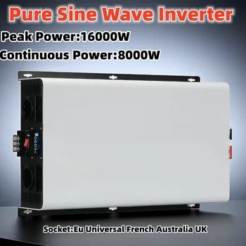 Pure Sine Wave Inverter 220V 230V 240v 8000W 16000W 8KW Power 24V 48V 60V 72V Converter Solar Car Inverters Grid Tie Inversor