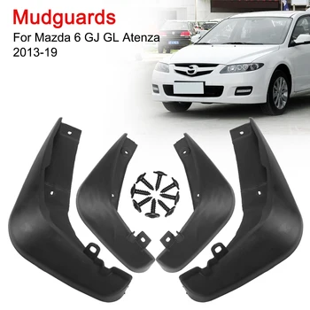 Purvasaugiai Sparnų automobilių priedai 4vnt/komplektas Priekiniai galiniai purvo sklendės Automobilių dalys Purslų apsaugos Skirta Mazda 6 GJ GL Atenza 2013-2019